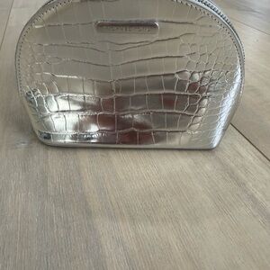 Michael Kors Metallic Silver Pouch
